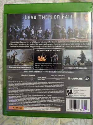 Xbox One) Dragon Age Inquisition Deluxe Ed. | eBay