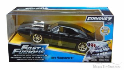 Dom's 1970 Dodge Charger R/T Black Jada Toys Fast & Furious 97059
