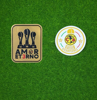 Club América Futbol Tricampeon /Bicampeon 2024 Parches Liga Bbva Mx Patch Set