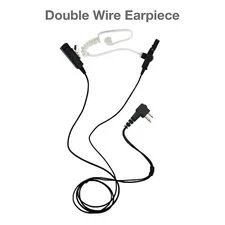 2-Wire Acoustic Tube PTT Earpiece for Motorola Radios CLS1110 CP200 RDM2070D