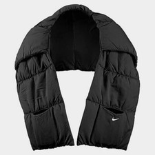 NEW Nike Therma-FIT Quilted Wrap/Neck Scarf - One Size BLACK