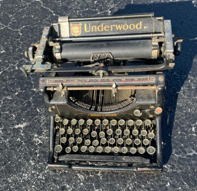 ANTIQUE Standard UNDERWOOD NO. 5 TYPEWRITER | eBay