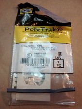 Hubbell PolyTrak KP8 Duplex Receptacle 1 Gang Faceplate White PVC Raceway Box 