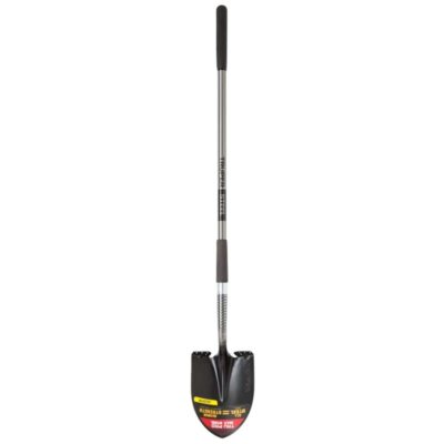 Truper Tru Pro Steel 8.75 in. W x 58'' in. L Round Point Shovel Steel