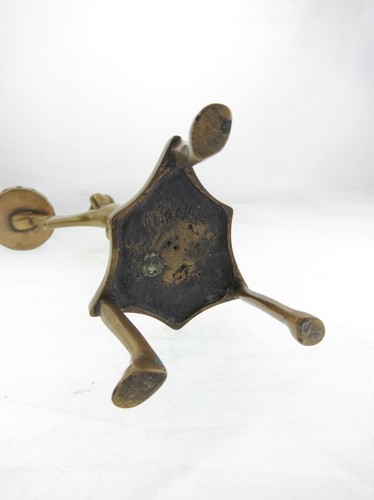 9" Reproduction Medieval Revival Gothic Mannleinleuchter Man Candlestick Metal - Picture 7 of 8