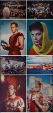 BEN HUR set of 8 US Italian movie posters CHARLTON HESTON STEPHEN BOYD 1959 RARE