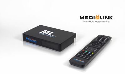 Medialink ML 8400 pro IPTV, DVB-S2/T2, WiFi 4K Multimedia Receiver Android H.265