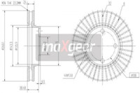 2X Maxgear 19-0708 Bremsscheibe FüR Ford Ford USA