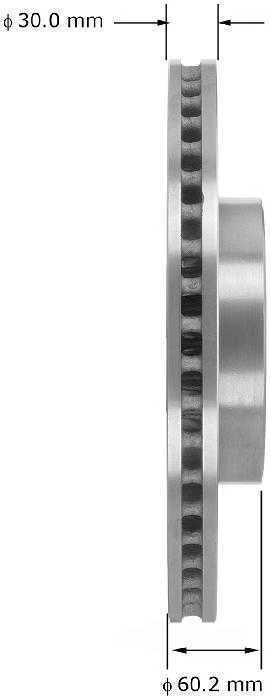 Rotor de freno de disco Bendix PRT5943 se adapta a 08-14 Lexus IS F Foto 3 de 3