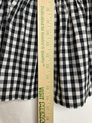 NWT Hollister Gingham Bell Sleeve Smocked Babydoll Blouse Size S Cottagecore - Picture 7 of 11