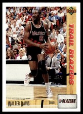1991-92 Upper Deck Walter Davis Portland Trail Blazers #380
