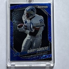 2025 Panini Prizm Black Barry Sanders Blue Shimmer #55 Detroit Lions NFL /35