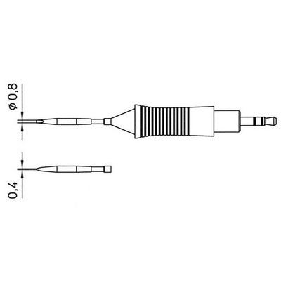 Weller RT9 Lötspitze Meißelform, gerade Spitzen-Größe 0.8 mm Inhalt 1 St.
