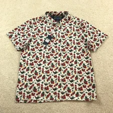 William Murray Golf Polo Shirt Mens 2XL Greens Keepers All Over Print New