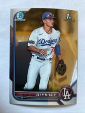 2022 Bowman Chrome Draft SEAN MCLAIN 1st Bowman RC Los Angeles DODGERS #BDC-50