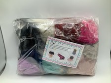 12 x Faux Fur Pom Poms for Hats Fluffy Soft Fur Poms Balls Mixed Colors
