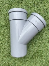 110mm Soil Pipe Y Branch Grey