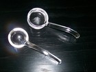 CRYSTAL GLASS LADLE CONDIMENT SPOONS (2) — photo 4
