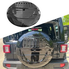 1pcs Black Spare Wheel Tire Cover Fits For Jeep Wrangler Jljlu 4d 2d 2018-2024