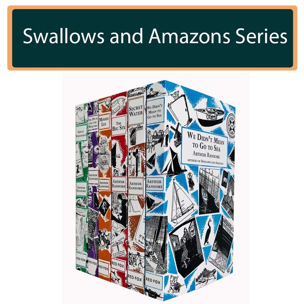 Arthur Ransome Swallows and Amazons Series 6 Books Collection Set Books 7-12)