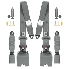 2 Set For Chevrolet Express 1500 3 Point Safety Gray Seat Belt Strap Car Vehicle