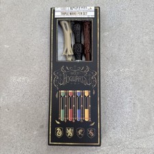 HARRY POTTER 'BACK TO HOGWARTS' TRIPLE WAND PEN SET - WIZARDING WORLD