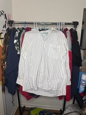 Vintage Yves Saint Laurent Pour Homme Striped Button Down Shirt 