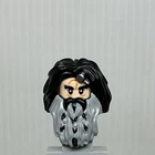 LEGO The Hobbit Minifigure Parts Bifur the Dwarf Head Hair & Beard Only 79002