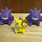 Pokemon Pikachu & Gengar Key Chain Toy 1999 Lot Of 3 Squishy Stress Ball VTG