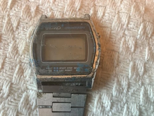 Vintage Seiko Digital Mens Watch Chronograph