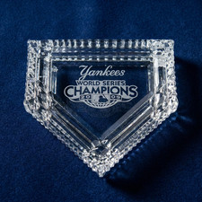 New York Yankees 2009 World Series Champions Waterford Baseball Home Plate NEW