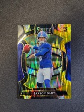 2025 Select Jaxson Dart RC Black Yellow Shock Prizm Concourse #93 Giants Rookie