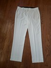 BCBG Maxazria Size Large Off White Harrison Straight Leg Dress Pants Trousers — photo 1