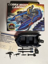 GI Joe 1985 Cobra Night Landing 100  Complete   Unpunched Box Blueprints Awesome