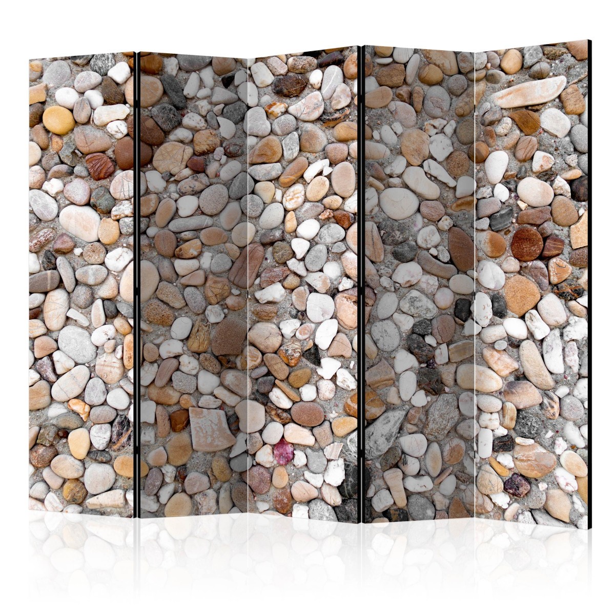 Paravent 5 volets Stone Beach 172x225cm cloison amovible