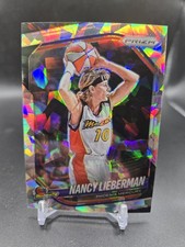 2025 Panini WNBA Prizm #34 Nancy Lieberman Silver Cracked Ice Prizm Mercury