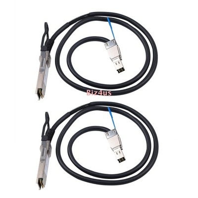 2PCS External SAS Cable QSFP SFF-8436 to SFF-8644 Hybrid HD Mini SAS Cable 3.3ft