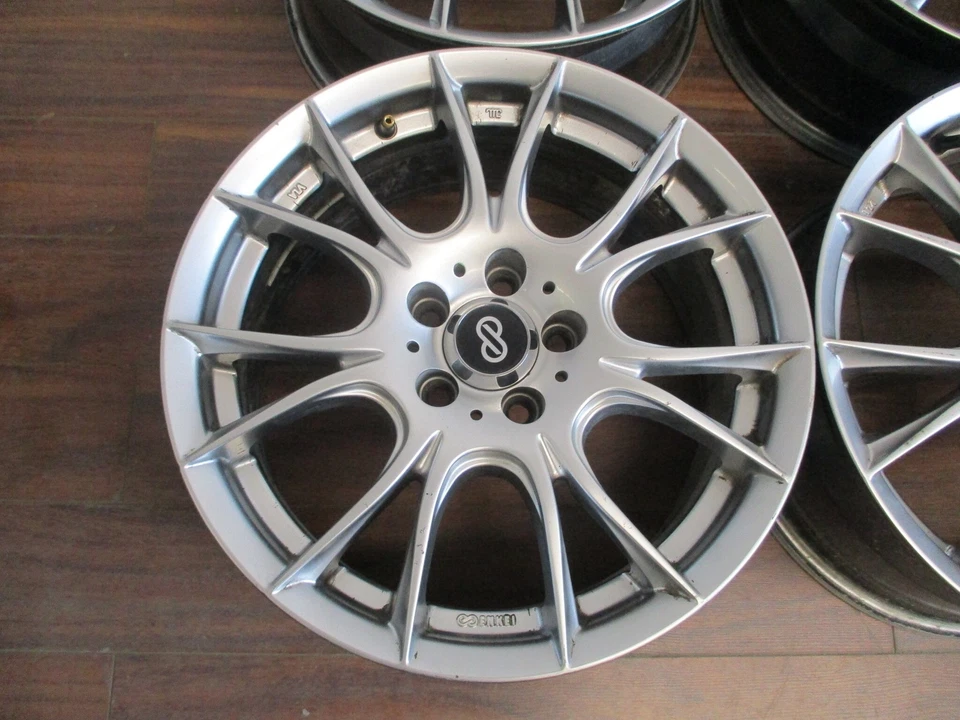 Aftermarket ENKEI Set Of 4 16 X 7 Alloy Wheel Rims From 2015 Toyota Corolla - Image 4 of 4