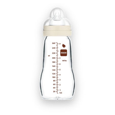 MAM Premium Glass Baby Bottles, Easy Switch between Breast and Bottle, Feel Good