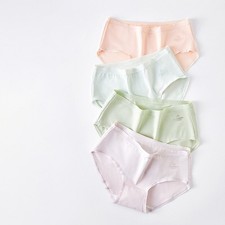 Seamless Cotton Underwear for Women Comfortable and Breathable Mid Waist Design