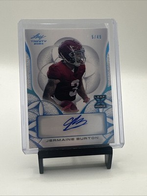2024 Leaf Trinity - Jermaine Burton #BA-JB2 Platinum /49 (AU, RC)