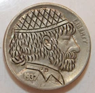 1937 D  Hobo Buffalo Nickel by John Dorusa - Diamond Hat -Lot 118