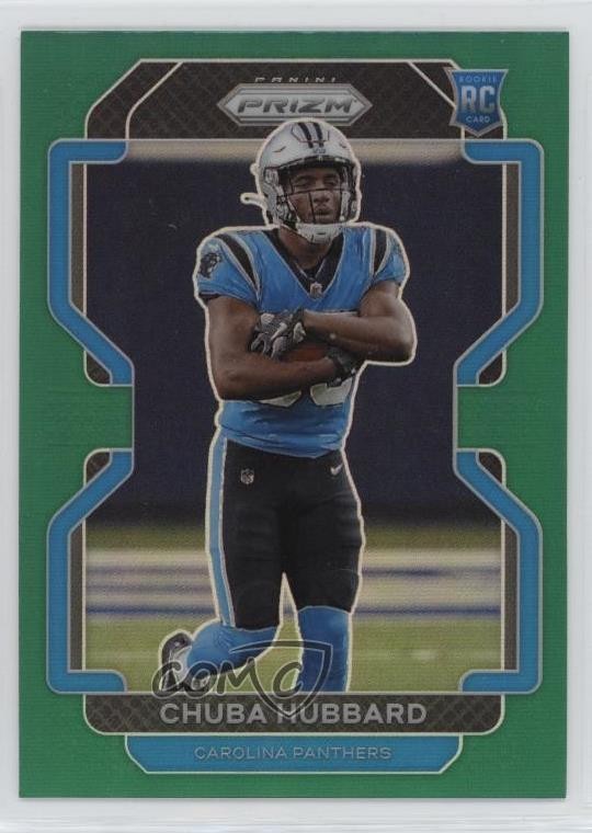 2021 Panini Prizm Rookie Green Prizm Chuba Hubbard #355 1i5t