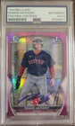 2023 Bowman Roman Anthony #BCP-71 Fuchsia Refractor 65/199 IP SIGNED AUTO PSA AU