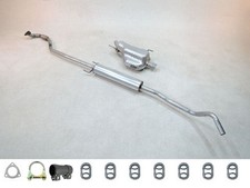 Auspuff SET NEU für Opel Corsa C + Tigra TwinTop 1.7DTI 1.8 Mitteltopf Endtopf