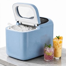 Portable Countertop Ice Maker Machine 33lbs/24H Crushed Bullet Ice Scoop Clean