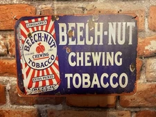 12"x8" Retro Patina Style "Beachnut Tabacco" Adveertising Sign...Ships Free!