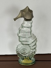 Vintage AVON Sea Horse SKIN SO SOFT Bath Oil Decanter 9", Empty / No Box