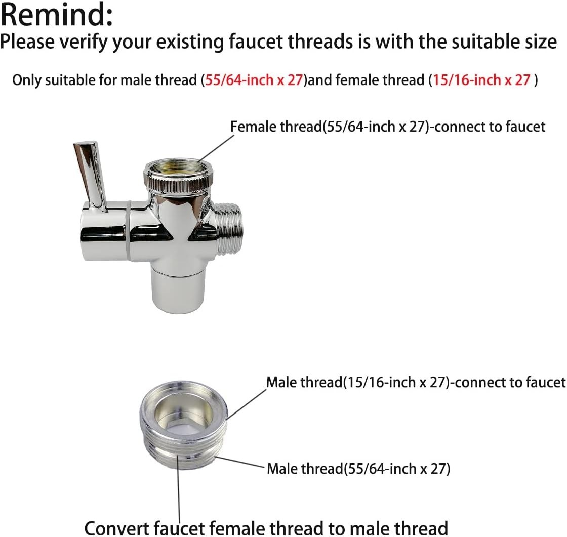 Brass Faucet Diverter Valve with Quick Connection, Faucet Diverter Valve From...