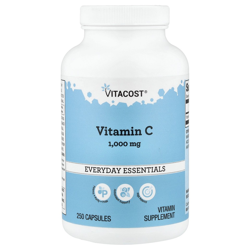 Vitamin C, 1,000 mg, 250 Capsules